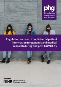 Cover for report on use of patient information for research