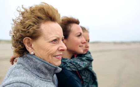 three generations of women
